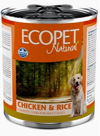 ECOPET NATURAL CHICKEN & RICE 300gr