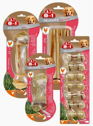 8in1 Snack cane Delights Pork