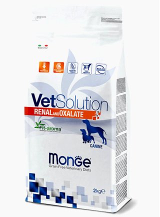 Monge RENAL and OXALATE VetSolution 2kg - cane