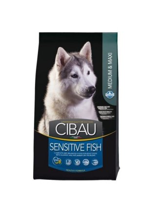Cibau sensitive fish medium e maxi 12kg