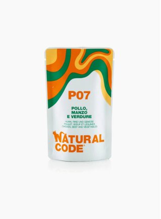 CODE P07 POLLO, MANZO E VERDURE busta 70g - CAT