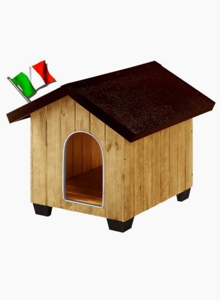 Cuccia per cani in Legno di Pino DOMUS MEDIUM (73x85x67,5 cm)