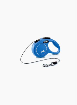 Guinzaglio avvolgibile per cani Flexi Classic xsmall corda 3mt Blu