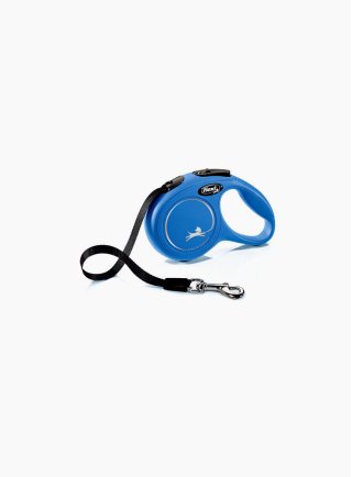 Guinzaglio avvolgibile per cani a fettuccia Flexi Classic xsmall 3mt Blu