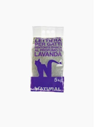 LETTIERA BENTONITE LAVANDA Sacchetto 5kg