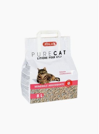 Lettiera per gatti assorbente purecat 8lt