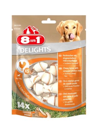 Delights osso per cani XS bag 14 pezzi 168 g