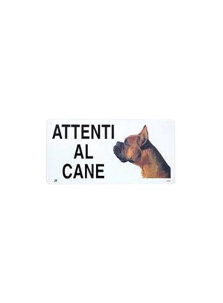 Targa Attenti al cane Boxer